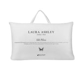 Laura Ashley White Natural Silk Pillow